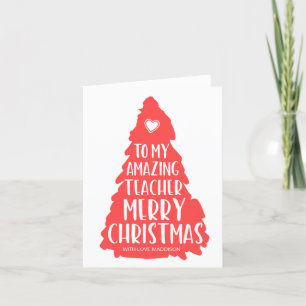 Cartes Pour Fêtes Annuelles Cadeaux De Noël Mignons Pour Professeur D'École