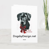 Cartes Pour Fêtes Annuelles Cadeaux de Noël Noir Grande Danse (Dos)