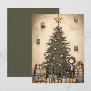 Cartes Pour Fêtes Annuelles Cadeaux De Noël Sous L'Arbre