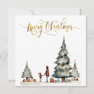 Cartes Pour Fêtes Annuelles Cadeaux de Noël sous l'arbre