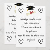 Cartes Pour Fêtes Annuelles Cadeaux de nuit de classe 8e (Devant / Derrière)