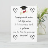 Cartes Pour Fêtes Annuelles Cadeaux de nuit de classe 8e (Debout devant)