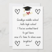 Cartes Pour Fêtes Annuelles Cadeaux de nuit de classe 8e (Dos)