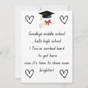 Cartes Pour Fêtes Annuelles Cadeaux de nuit de classe 8e