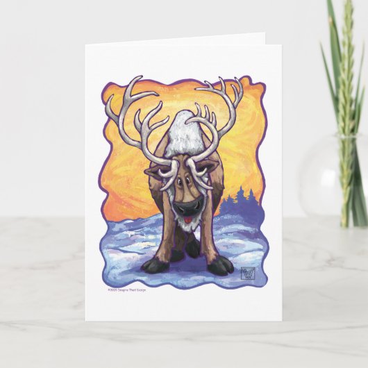 Cartes Pour Fêtes Annuelles Cadeaux et accessoires de rennes (Devant)