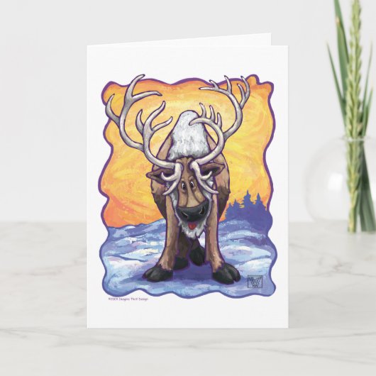 Cartes Pour Fêtes Annuelles Cadeaux et accessoires de rennes (Devant)