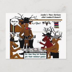Cartes Pour Fêtes Annuelles Cadeaux et T-shirts drôles de Noël : Jeux de Renne