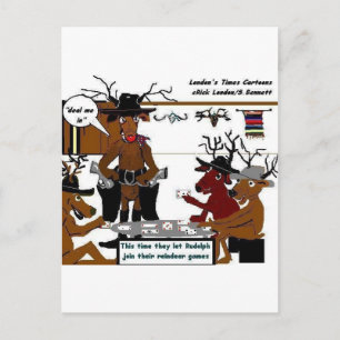 Cartes Pour Fêtes Annuelles Cadeaux et T-shirts drôles de Noël : Jeux de Renne
