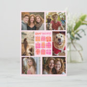 Cartes Pour Fêtes Annuelles Cadeaux mignons présente une photo CUSTOM 6 dessin (Debout devant)