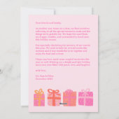 Cartes Pour Fêtes Annuelles Cadeaux mignons présente une photo CUSTOM 6 dessin (Dos)