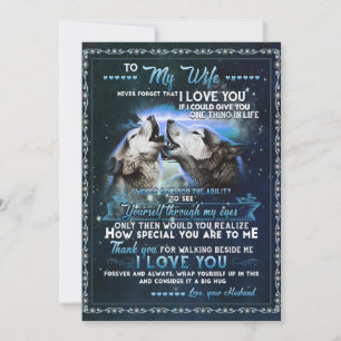 Cartes Pour Fêtes Annuelles Cadeaux pour femme Lettre à ma femme Amour de ma