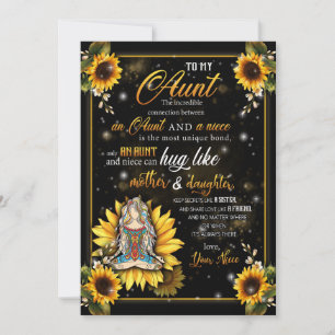 Cartes Pour Fêtes Annuelles Cadeaux pour Tante Lettre à ma tante amour de ni