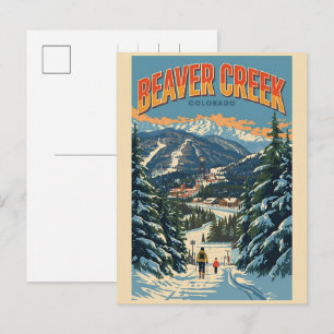 Cartes Pour Fêtes Annuelles cadeaux vintage de la station de ski Beaver Creek