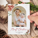 Cartes Pour Fêtes Annuelles Cadre d'arc moderne Floral Joyeux Noël Photo<br><div class="desc">Envoyez vos salutations de la saison avec cette "Carte de Noël Joyeux Foyer Floral Cadre Arc Moderne". Pour plus de personnalisation,  cliquez sur le lien "customiser plus" et utilisez notre outil de conception pour modifier ce modèle.</div>