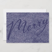 Cartes Pour Fêtes Annuelles Cadre de cabine multiphoto | Joyeux Noël bleu (Dos)