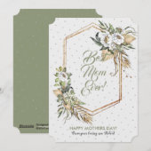 Cartes Pour Fêtes Annuelles Cadre de fleurs de Savanna (Devant / Derrière)