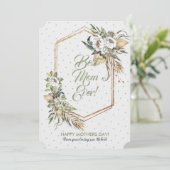 Cartes Pour Fêtes Annuelles Cadre de fleurs de Savanna (Debout devant)