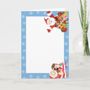 Cartes Pour Fêtes Annuelles Cadre de Noël (ajouter la photo)