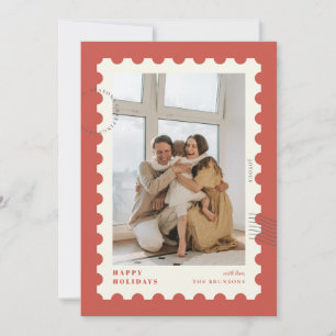 Cartes Pour Fêtes Annuelles Cadre de timbre de Noël Photo