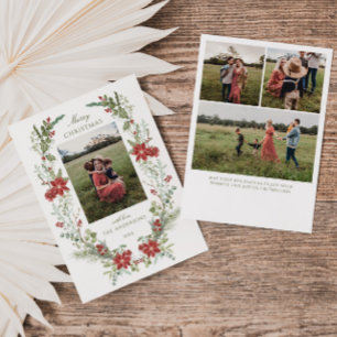 Cartes Pour Fêtes Annuelles Cadre de verdure d'hiver