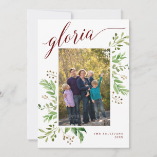 Cartes Pour Fêtes Annuelles Cadre Gloria Eucalyptus Photo Religieuse
