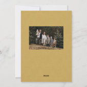 Cartes Pour Fêtes Annuelles Cadre jaune doré en épine (Dos)