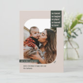 Cartes Pour Fêtes Annuelles Cadre moderne Année d'examen 1 Photo Noël Tan (Debout devant)