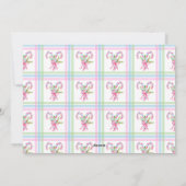 Cartes Pour Fêtes Annuelles Cadre ondulé cannes à sucre aquarelle élégante  (Dos)