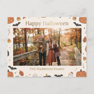 Cartes Pour Fêtes Annuelles Cadre personnalisable mignon Kawaii Joy Halloween