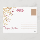 Cartes Pour Fêtes Annuelles Cadre photo de famille festif Or Rouge (Dos)