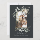 Cartes Pour Fêtes Annuelles Cadre photo de Noël magnifique hiver de feuillage (Devant)