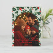 Cartes Pour Fêtes Annuelles Cadre photo en forme d'arc de Noël festif (Debout devant)