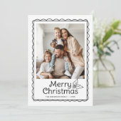 Cartes Pour Fêtes Annuelles Cadre photo festif et fantaisiste à motifs de coqu (Debout devant)