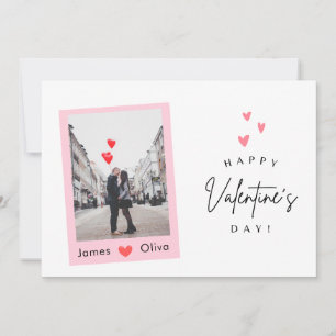 Cartes Pour Fêtes Annuelles Cadre photo minimaliste Saint-Valentin