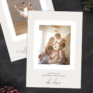 Cartes Pour Fêtes Annuelles cadre photo simple et élégant joyeux noël