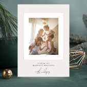 Cartes Pour Fêtes Annuelles cadre photo simple et élégant joyeux noël