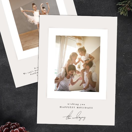 Cartes Pour Fêtes Annuelles cadre photo simple et élégant joyeux noël
