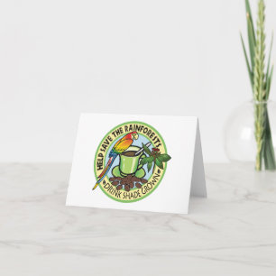 Cartes Pour Fêtes Annuelles Café à l'ombre