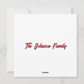 Cartes Pour Fêtes Annuelles Café chaud à la crème fouettée d'hiver dans une ta (Dos)