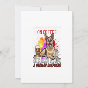 Cartes Pour Fêtes Annuelles Café et chien - Café et cadeau de berger allemand