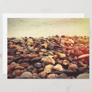 Cartes Pour Fêtes Annuelles cailloux de côte