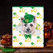 Cartes Pour Fêtes Annuelles Cairn Terrier Chien Shamrock St. Patricks Day