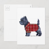 Cartes Pour Fêtes Annuelles Cairn Terrier Holiday (Devant / Derrière)