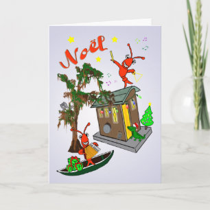 Cartes Pour Fêtes Annuelles Cajun Bayou Christmas