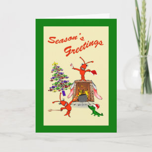 Cartes Pour Fêtes Annuelles Cajun Crawfish Gumbo Christmas