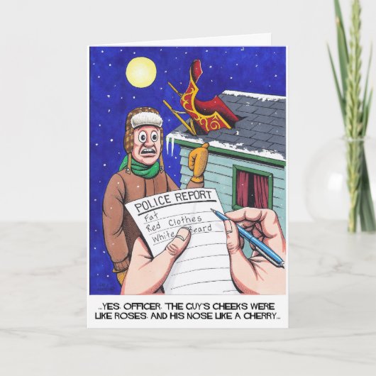 Cartes Pour Fêtes Annuelles Calamité du Père Noël ! (Devant)