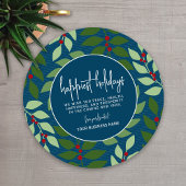 Cartes Pour Fêtes Annuelles Calendrier 2023 - Bleu Vert Botanique le plus heur