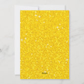 Cartes Pour Fêtes Annuelles Calendrier 2023 Parties scintillant Or Script mode (Dos)