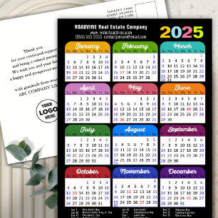 Cartes Pour Fêtes Annuelles Calendrier 2025 Minimaliste Black Entreprise Nouve