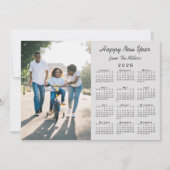 Cartes Pour Fêtes Annuelles Calendrier 2026 Modern Grey 2 Photo Bonne année (Devant)